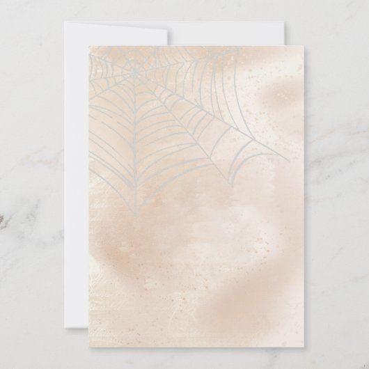 Spooky Kleine Paar Bruiloft Kaart (Achterkant)