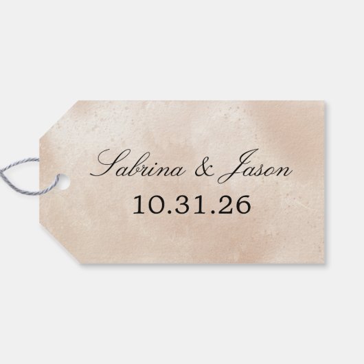 Spooky Kleine Paar Cadeaulabel (Achterkant Horizontaal)