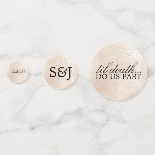 Spooky Kleine Paar Confetti (Achterkanten)