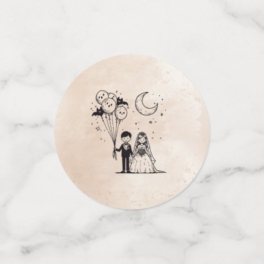 Spooky Kleine Paar Confetti (Kleine voorkant)