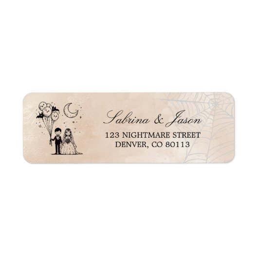 Spooky Kleine Paar Etiket (Voorkant)