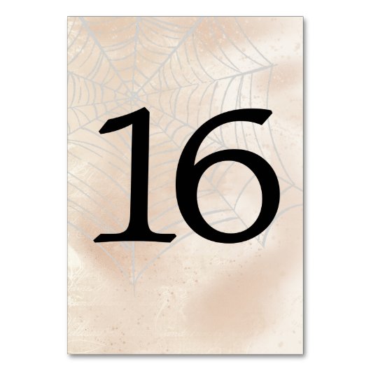 Spooky kleine paar tafel nummer 16 kaart (Achterkant)