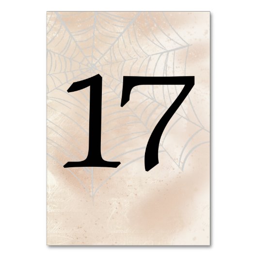 Spooky kleine paar tafel nummer 17 kaart (Achterkant)