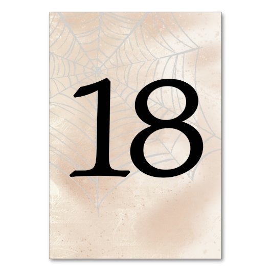 Spooky kleine paar tafel nummer 18 kaart (Achterkant)