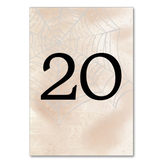 Spooky kleine paar tafel nummer 20 kaart (Achterkant)