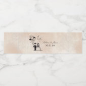 Spooky Kleine Paar Waterfles Etiket (Enkel label)