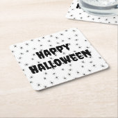 Spooky kleine spieren over Halloween Kartonnen Onderzetters (Schuin)