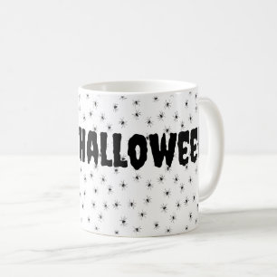 Spooky kleine spieren over Halloween Koffiemok