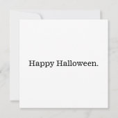 Spooky kleine zwarte kat kaart (Achterkant)