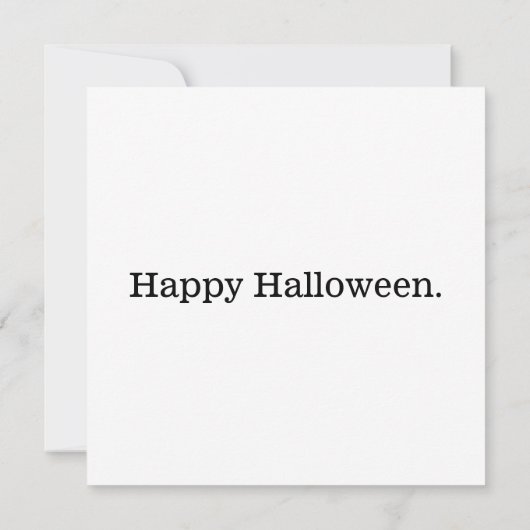 Spooky kleine zwarte kat kaart (Achterkant)