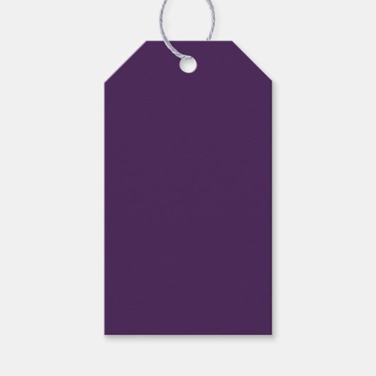 Spooky kleuren - Deep Paarse Gift Labels Cadeaulabel (Voorkant)