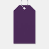 Spooky kleuren - Deep Paarse Gift Labels Cadeaulabel (Achterkant)