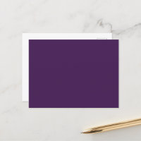 Spooky kleuren - diep Paarse Briefkaart
