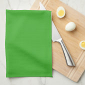 Spooky kleuren - Heldergroene keukenhanddoek (Quarter Fold)