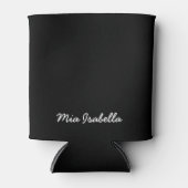 Spooky Kleuren Zwart Aangepaste Naam Koelbox Blikjeskoeler (Voorkant)