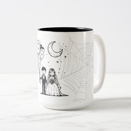 Spooky Koppel Tweekleurige Koffiemok (Voorkant rechts)
