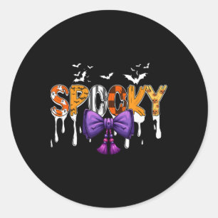 Spooky kostuum Bow Stropdas Kleurrijke Kostuum Hal Ronde Sticker