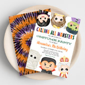 Spooky kostuum Halloween Verjaardag Kaart