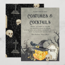 Spooky kostuums en cocktails Halloween Party