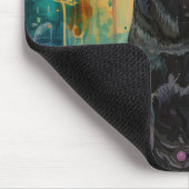 Spooky labrador hond Halloween heks en pompoen Muismat (Hoek)