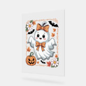 Spooky Lace Ghost Halloween Acryl Bord (Hoek)