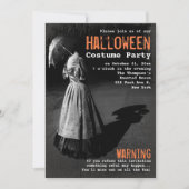 Spooky Lady zonder Hoofd Unieke Halloween Party Kaart (Voorkant)