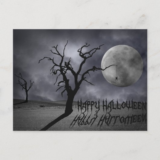 Spooky Landscape Halloween Briefkaart (Voorkant)
