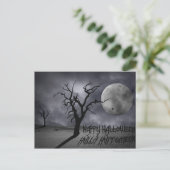 Spooky Landscape Halloween Briefkaart (Staand voorkant)