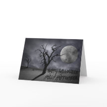 Spooky Landscape Halloween Card