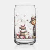 Spooky Lane Herfst Halloween Glass Can – Schattige Blikvorm Glas (Achterkant)