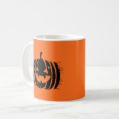 Spooky Laughing Pumpkin Head | Halloween Koffiemok (Voorkant links)