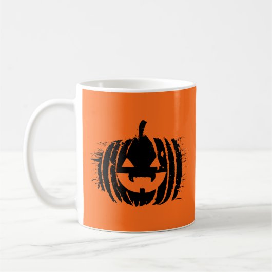 Spooky Laughing Pumpkin Head | Halloween Koffiemok (Links)
