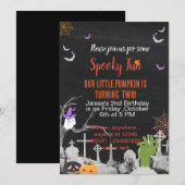 Spooky leuk Halloween thema speciaal feest Kaart (Voorkant / Achterkant)