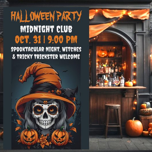 Spooky Leuk Ontwerp Betogend Decor Feestelijke Det Spandoek