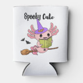 Spooky Leuke Axolotl Halloween Blikjeskoeler (Voorkant)