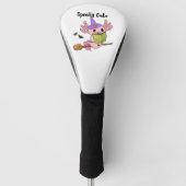 Spooky Leuke Axolotl Halloween Golfheadcover (Voorkant)