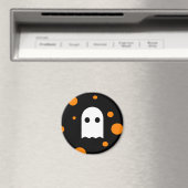 Spooky Leuke Ghost Halloween Koelkast Magnet (Insitu (Vaatwasser))