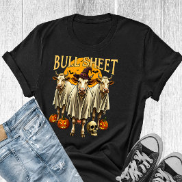 Spooky Leuke Kleding: Bull Sheet Halloween T-Shirt