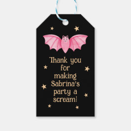 Spooky Leuke Pastel Bat Halloween Cadeaulabel