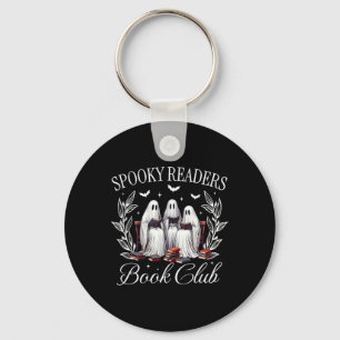 Spooky Lezers Boek Club Funny Ghost Teacher Happy Sleutelhanger