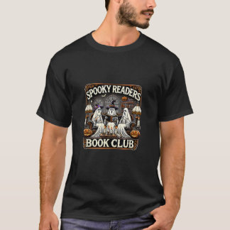 Spooky Lezers Boekenclub Halloween Boekenliefhebbe T-shirt