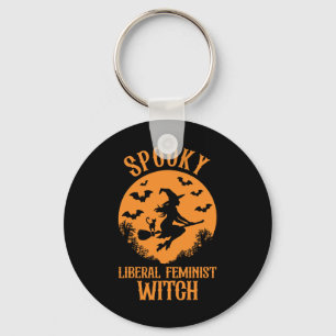 Spooky Liberal Feminist Witch Feminist Hal Sleutelhanger