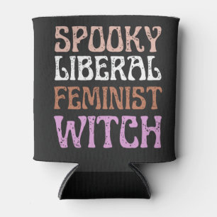 Spooky Liberal Feminist Witch Funny Political Blikjeskoeler