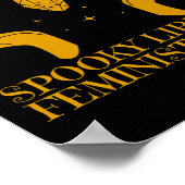 Spooky Liberal Feminist Witch Halloween Witch Vibe Poster (Hoek)