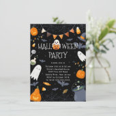 Spooky Lief Halloween Feest Kaart (Staand voorkant)
