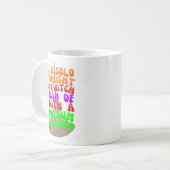 Spooky Liefde Verloren: Heksen Ride Vacuums Hallow Koffiemok (Voorkant links)