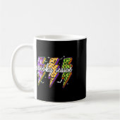 Spooky Lightning Bolt Grappig Halloween Spooky Sei Koffiemok (Links)