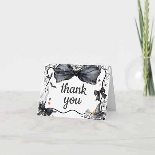 Spooky Little Boo Baby shower Bedankkaart (Voorkant)