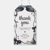 Spooky Little Boo Baby shower Favorietentjes Cadeaulabel (Voorkant)