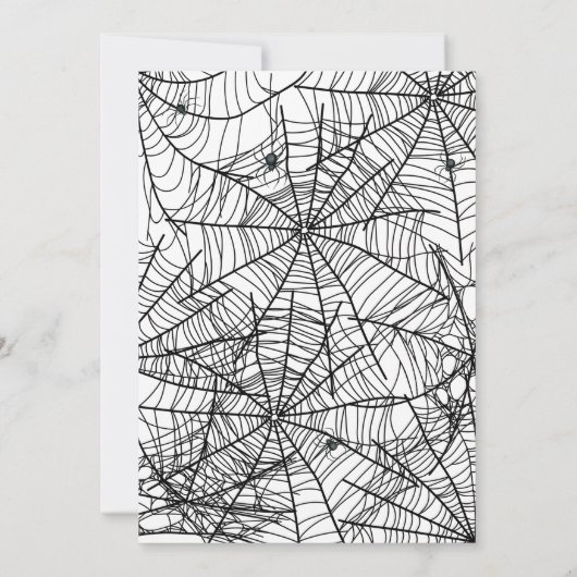 Spooky Little Boo Baby shower Kaart (Achterkant)